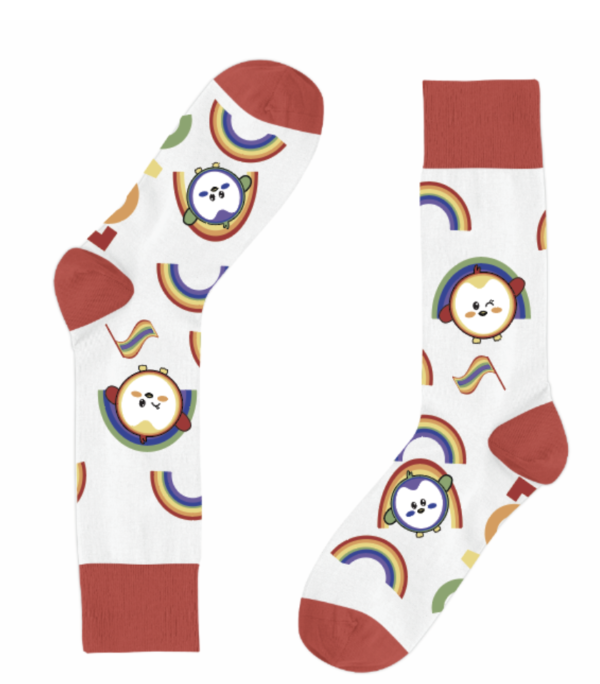 love is love penguin socks