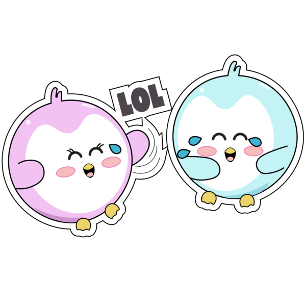 LOL penguin kawaii stickers