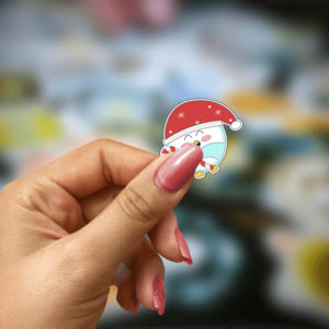 cute penguin stickers christmas candy cane