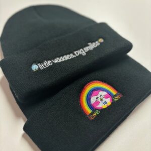 love is love embroidered winter toque