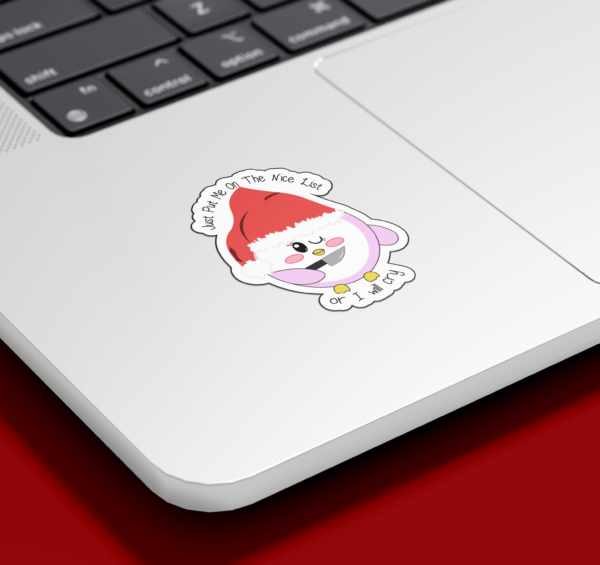 cute penguin christmas sticker