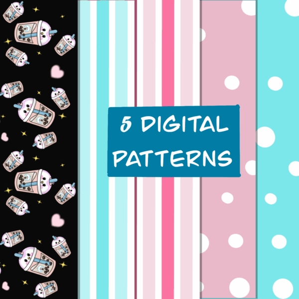 seamless patterns digital download kaiomisaki
