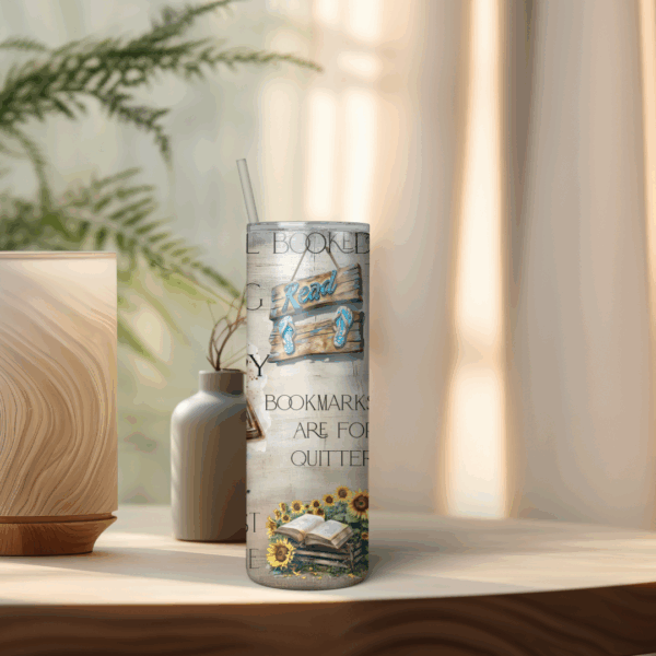 Reading is my Therapy Tumbler Wrap - Image 4